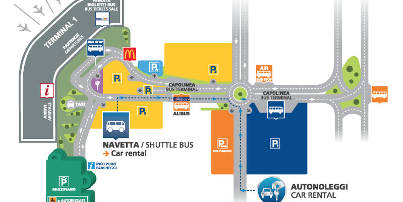 Naples Airport Car Hire Map
