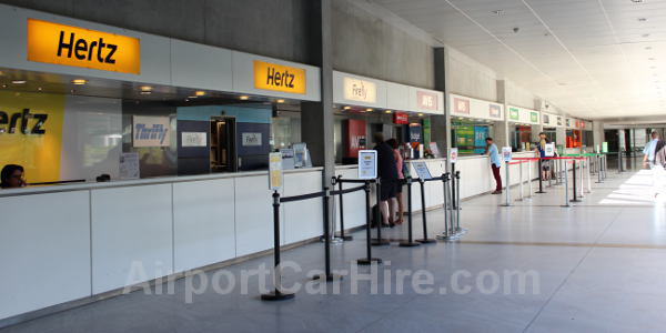 Hertz Rent A car desk Bordeaux Airport