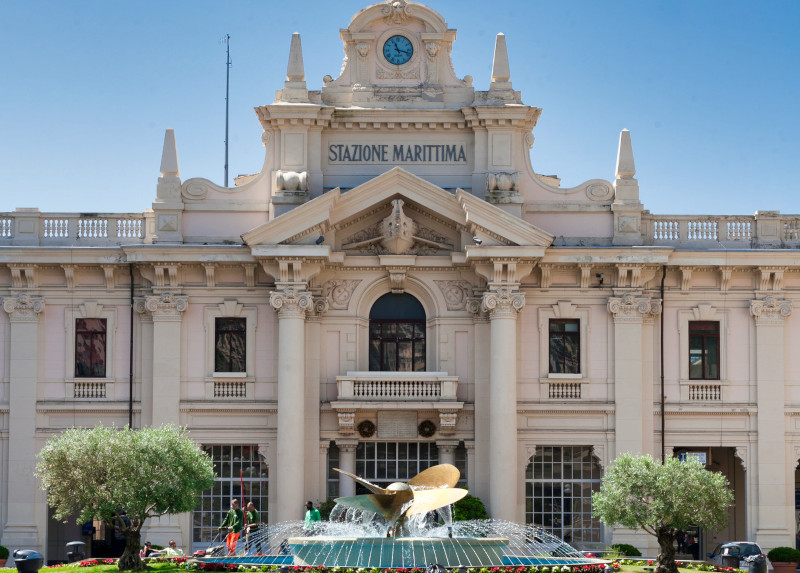 The maritime station in Genoa